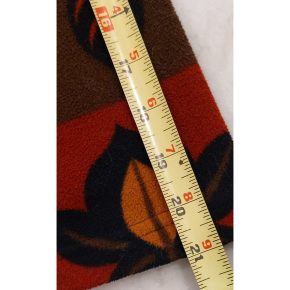 Warm & Cozy DB Studio Womens Fleece Quarter Zip Jacket Green Multicolor Size XL - Picture 7 of 7
